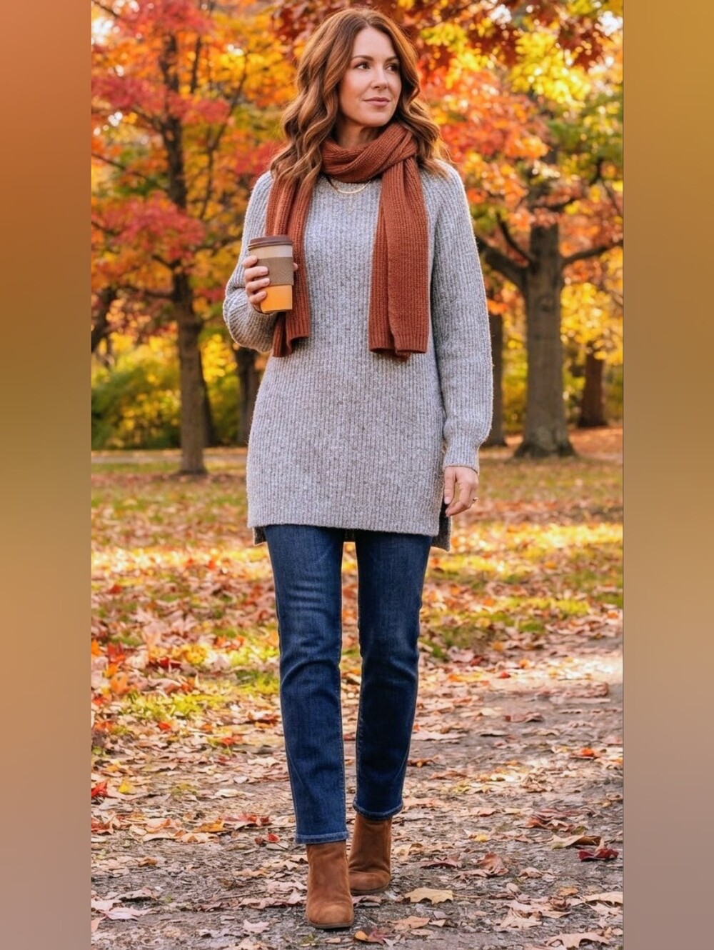 Roots Canada Salt and Pepper Mock Neck Tunic Sweater Size S Small